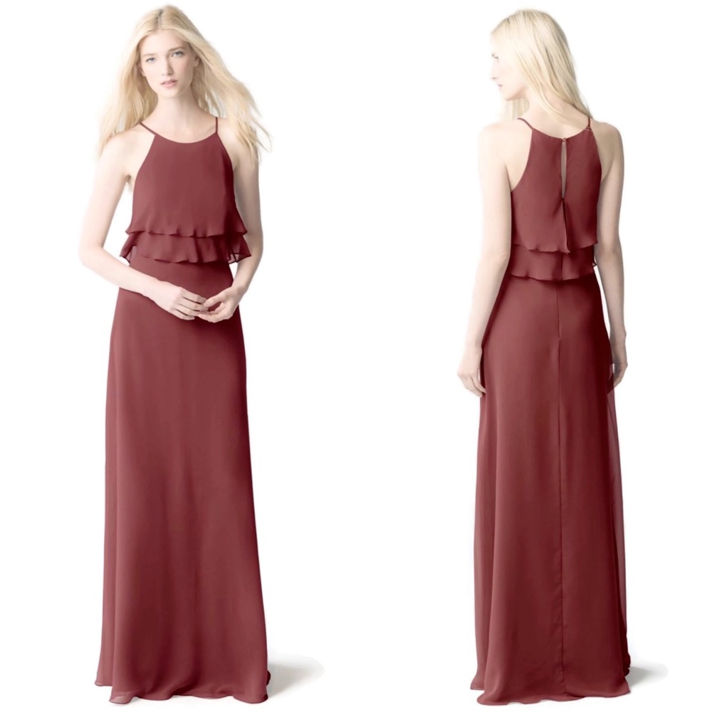 Jenny Yoo Cinnamon Rose Charlie Chiffon Dress
